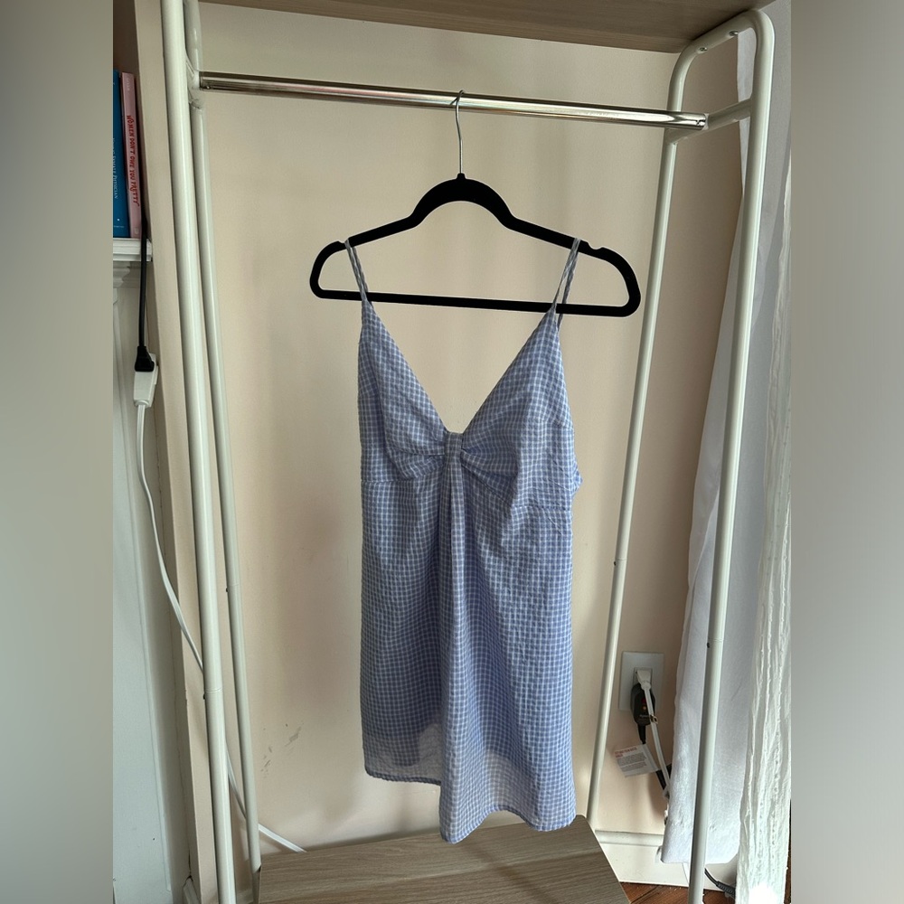 Karen Forbes Gingham mini dress size s/m